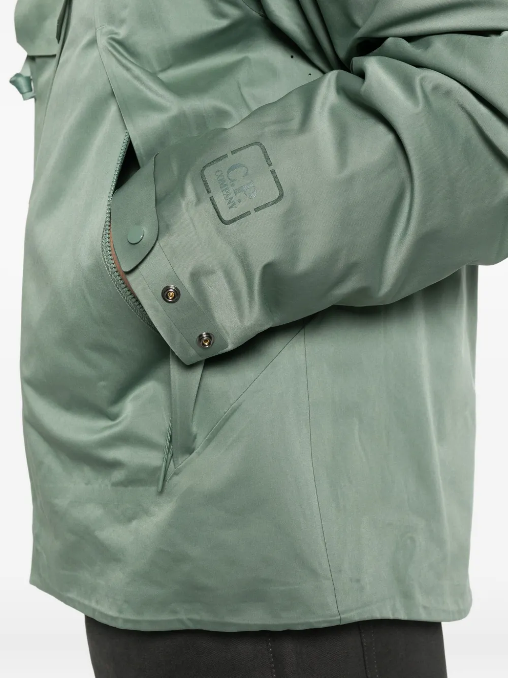 C.P. Company Jack met afneembare voering en capuchon Groen