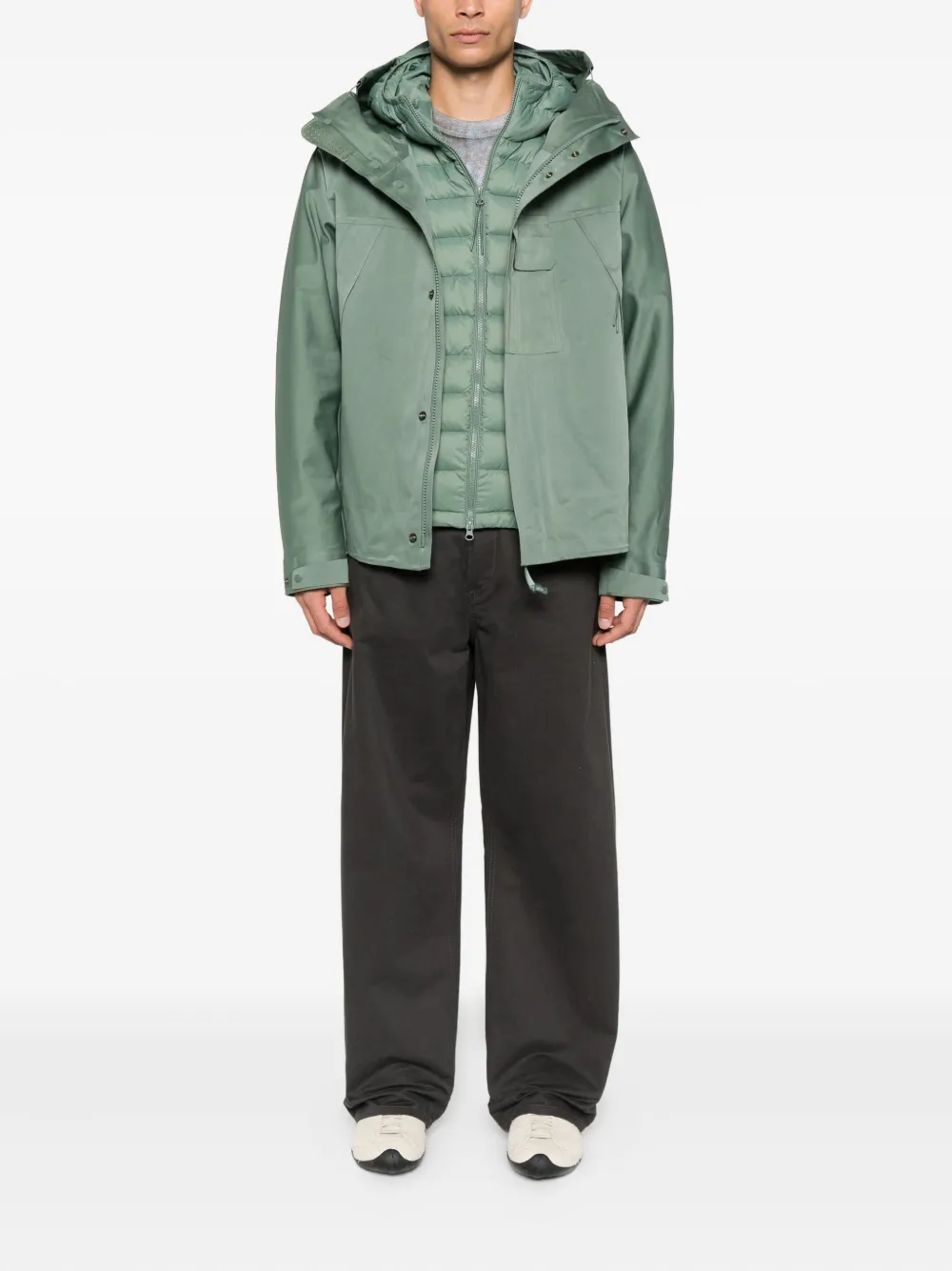 C.P. Company Jack met afneembare voering en capuchon Groen