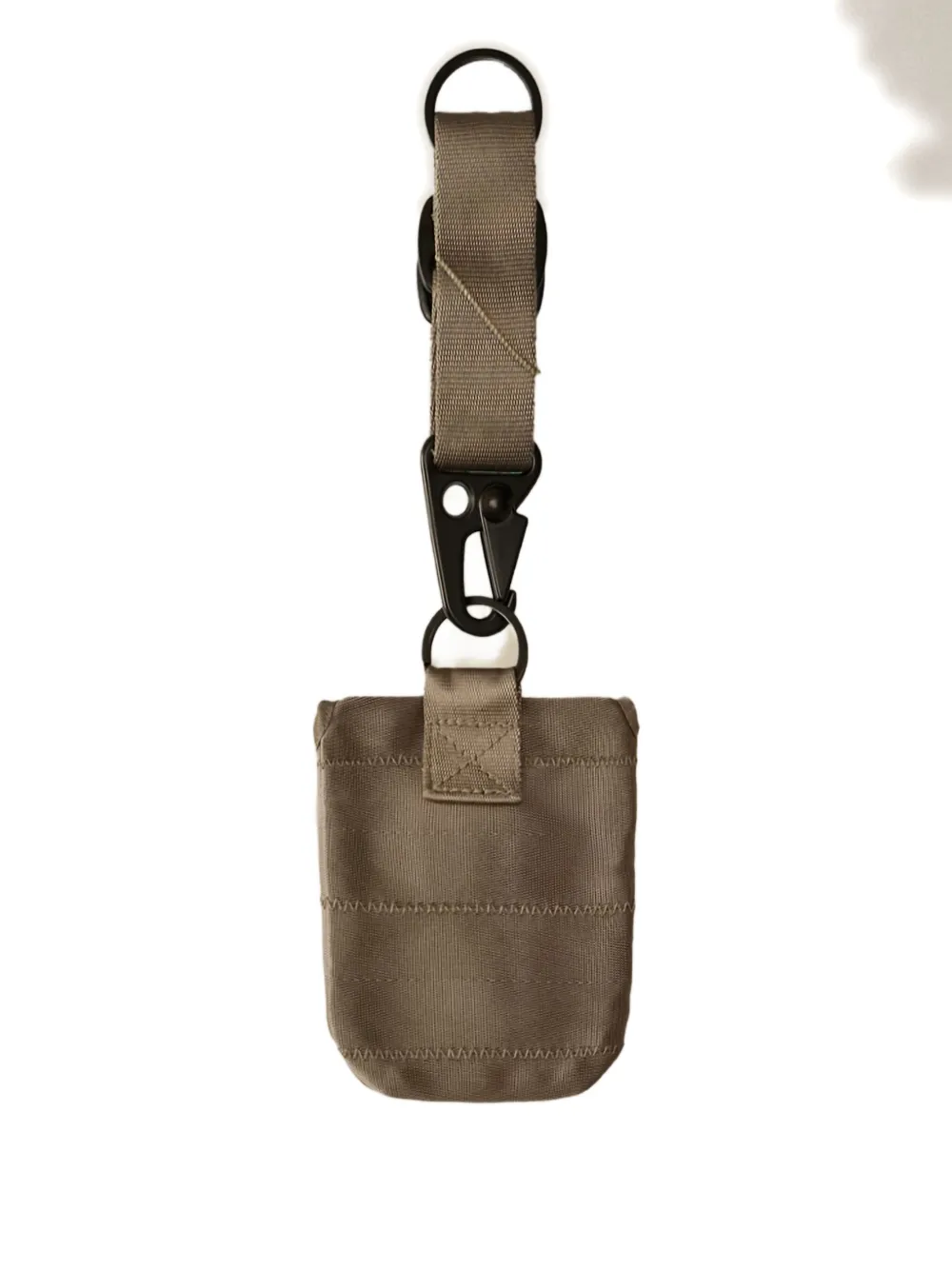 C.p. Company Logo-embroidered Keyring In Brown