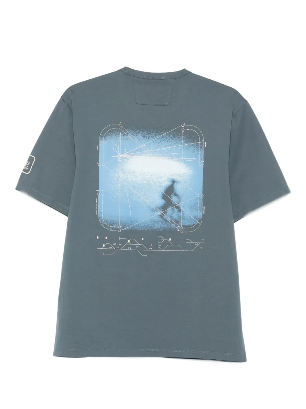 C.P. Company Katoenen T-shirt met grafische print Blauw