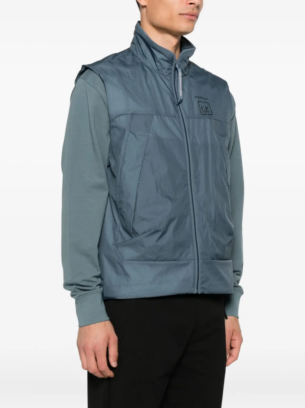C.P. Company zip-fastening gilet Blauw