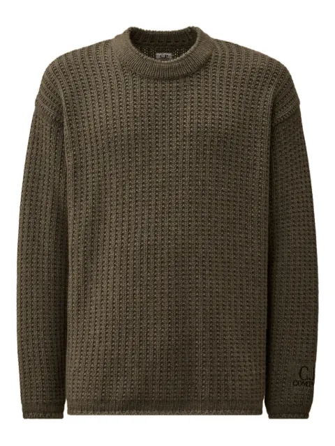 C.P. Company crew-neck waffle-knit sweater