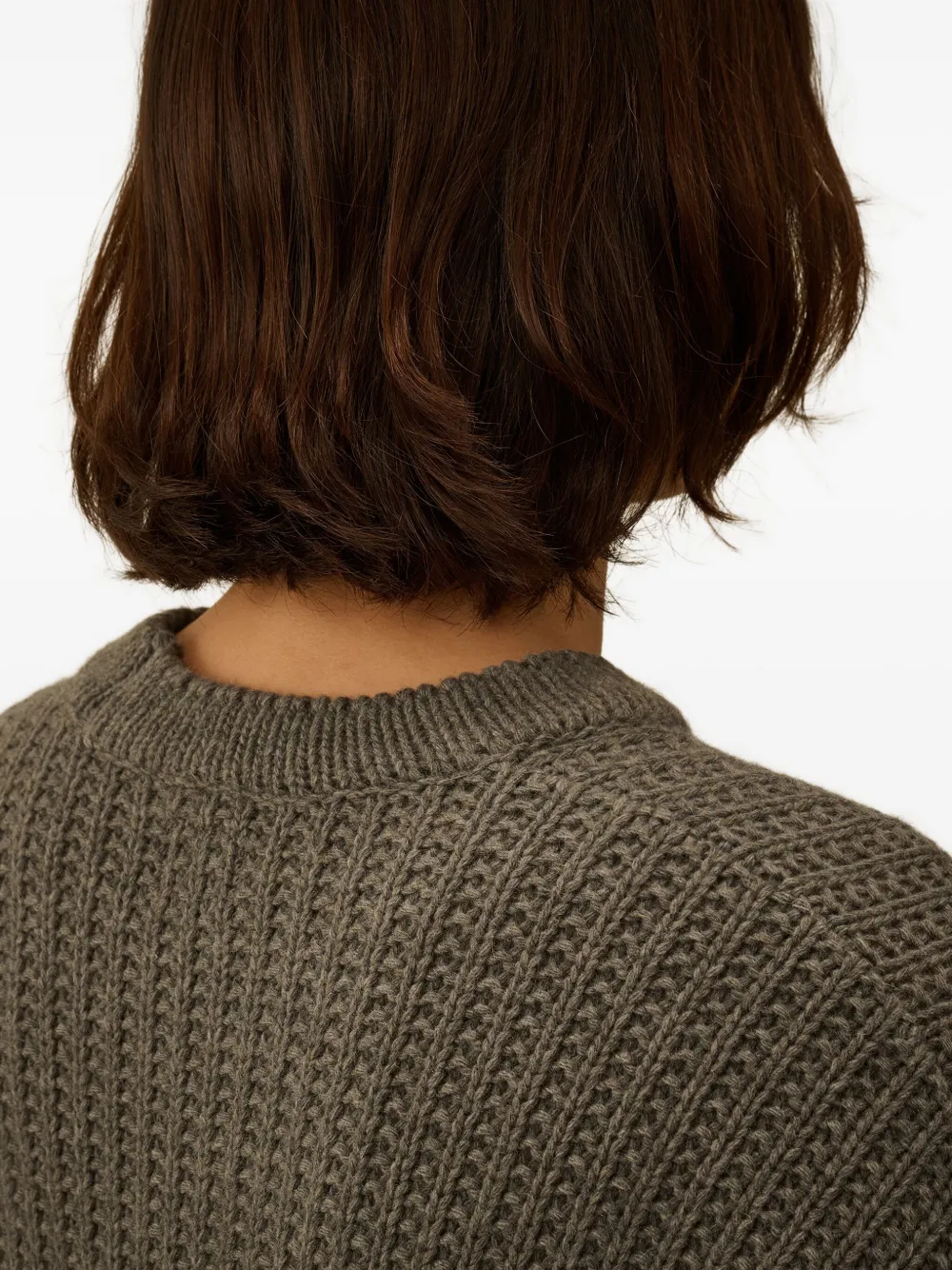 C.P. Company Wafelgebreide trui met ronde hals Grijs