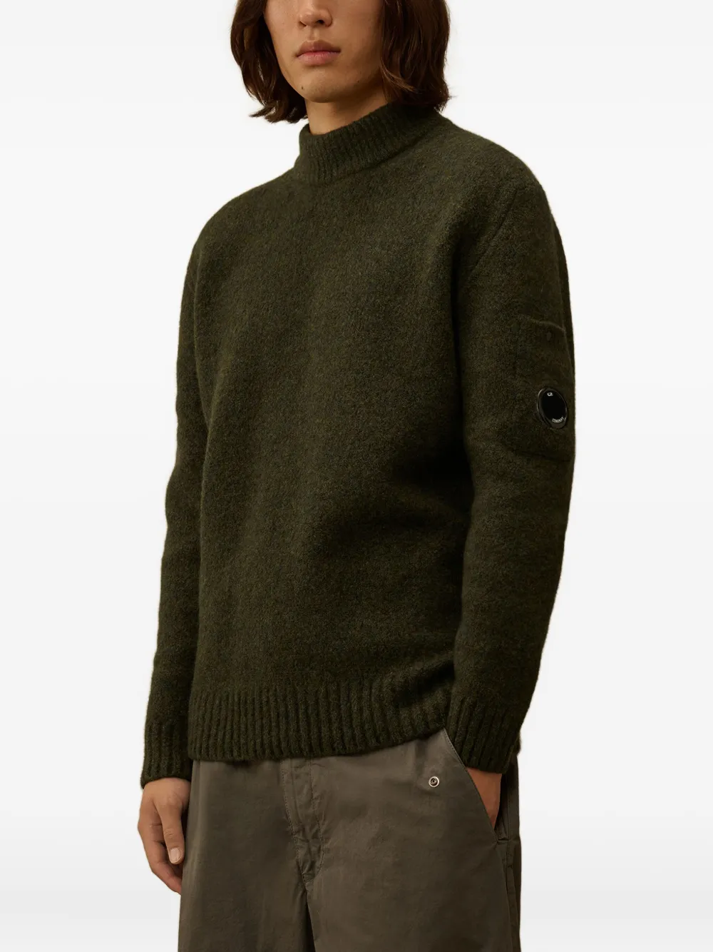 C.P. Company Trui met Lens-detail Groen