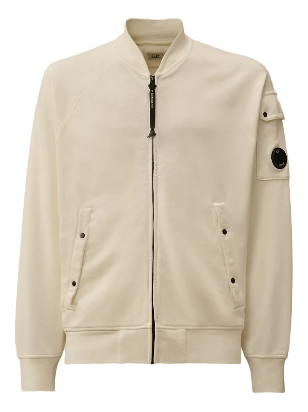 C.P. Company pocket-detail zip-up sweatshirt Beige