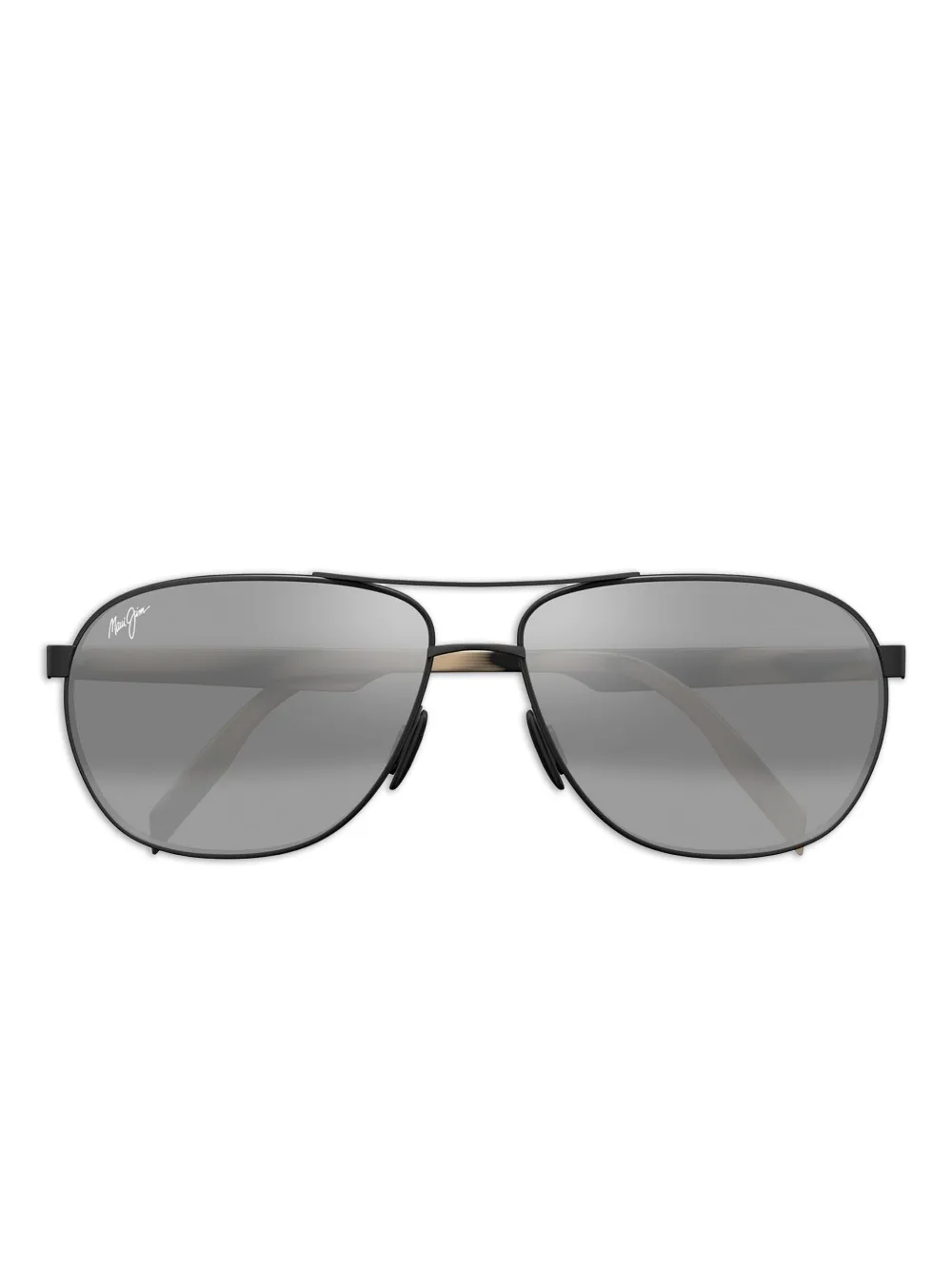 Maui Jim Occhiali da sole Castles con montatura stile pilota - Nero