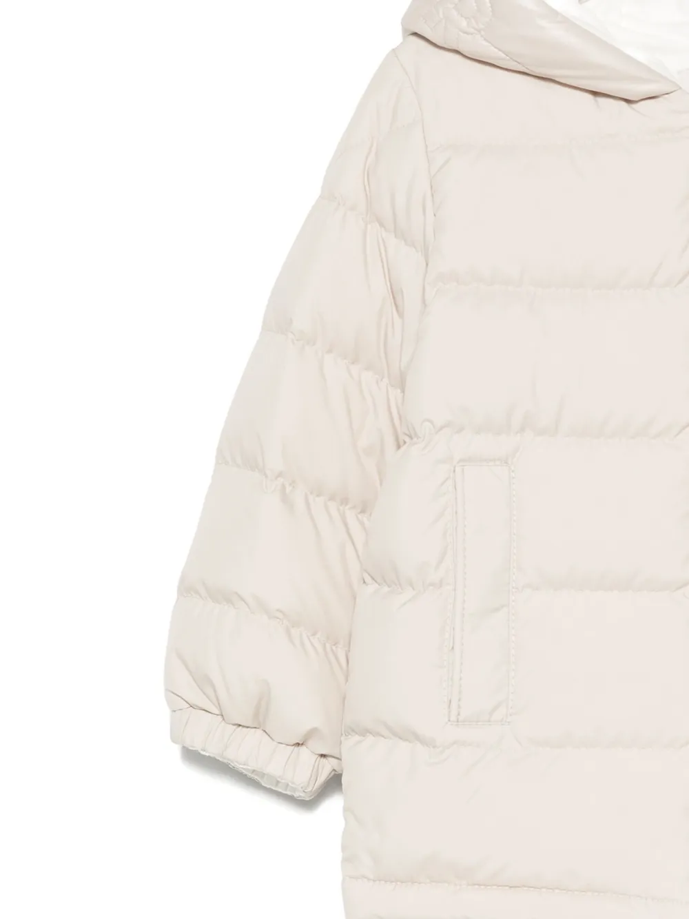 Moncler Enfant Najan gewatteerd jack met capuchon Beige