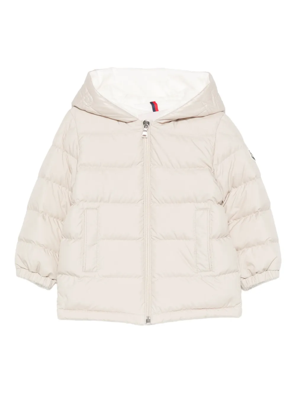 Moncler Enfant Najan hooded quilted jacket Beige