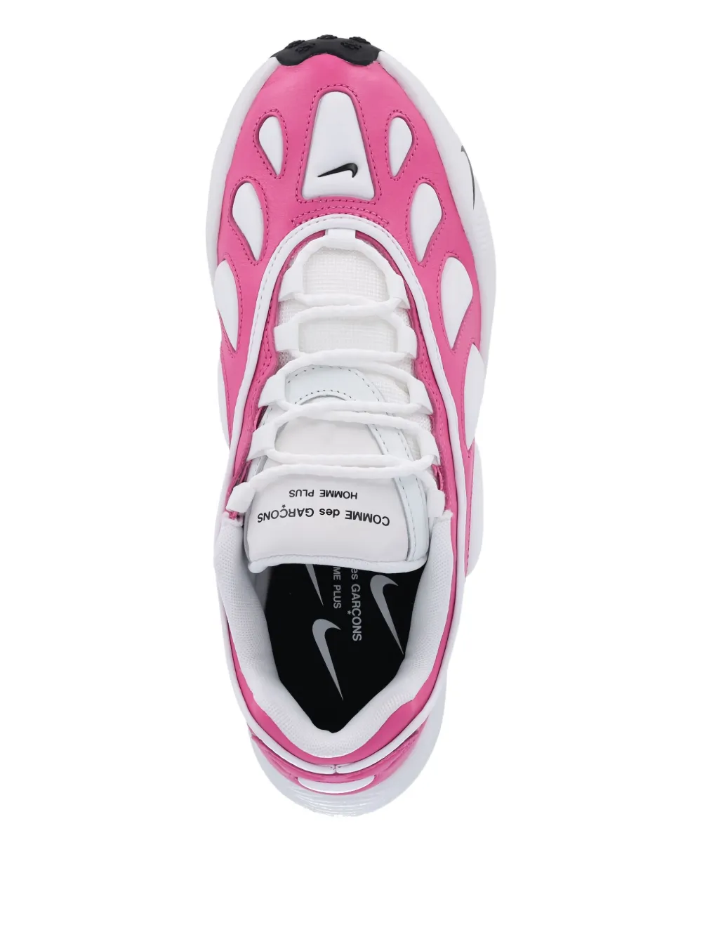 Comme des Garçons Homme Plus x Nike Sense 96 lace-up panelled sneakers Pink