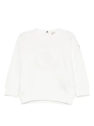 Moncler Enfant ロゴ スウェットシャツ | ニュートラル | FARFETCH JP