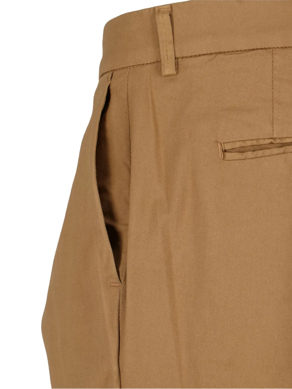 Cruna Broek met geplooide voorkant Bruin