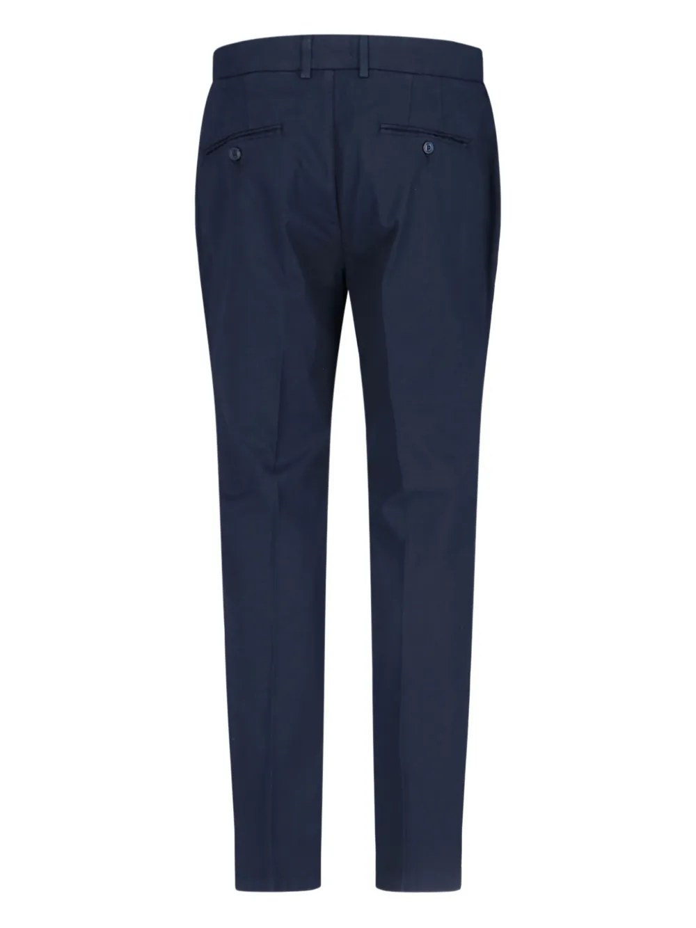 Cruna Chino met geplooid detail en rits Blauw
