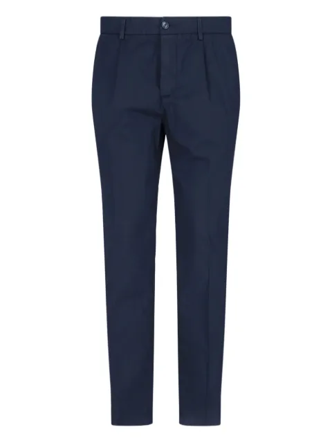 Cruna pleat-detailed zip-fly chino trousers