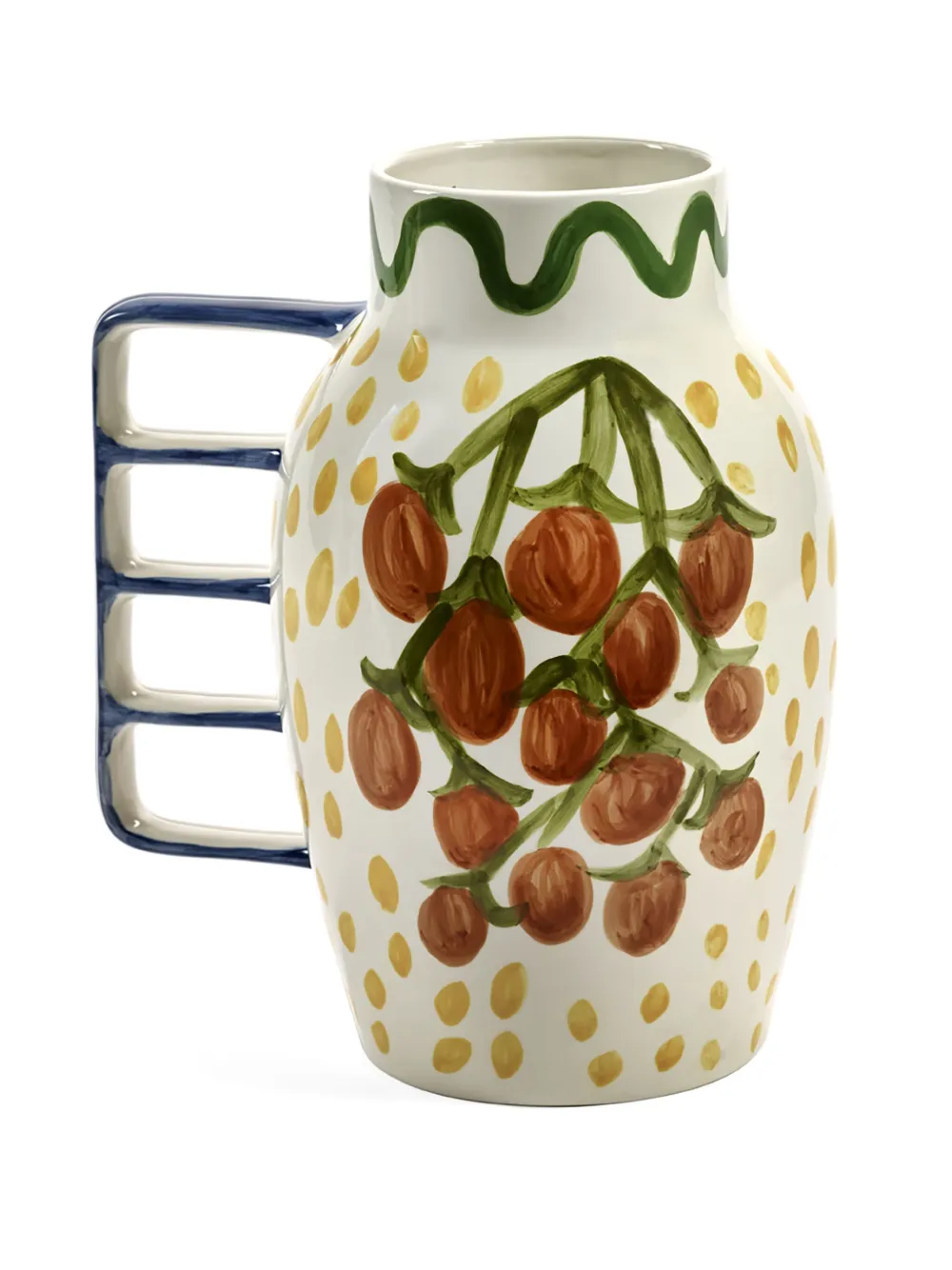 Serax vase med flere håndtag og ansigtsmaling | hvid | Image 1