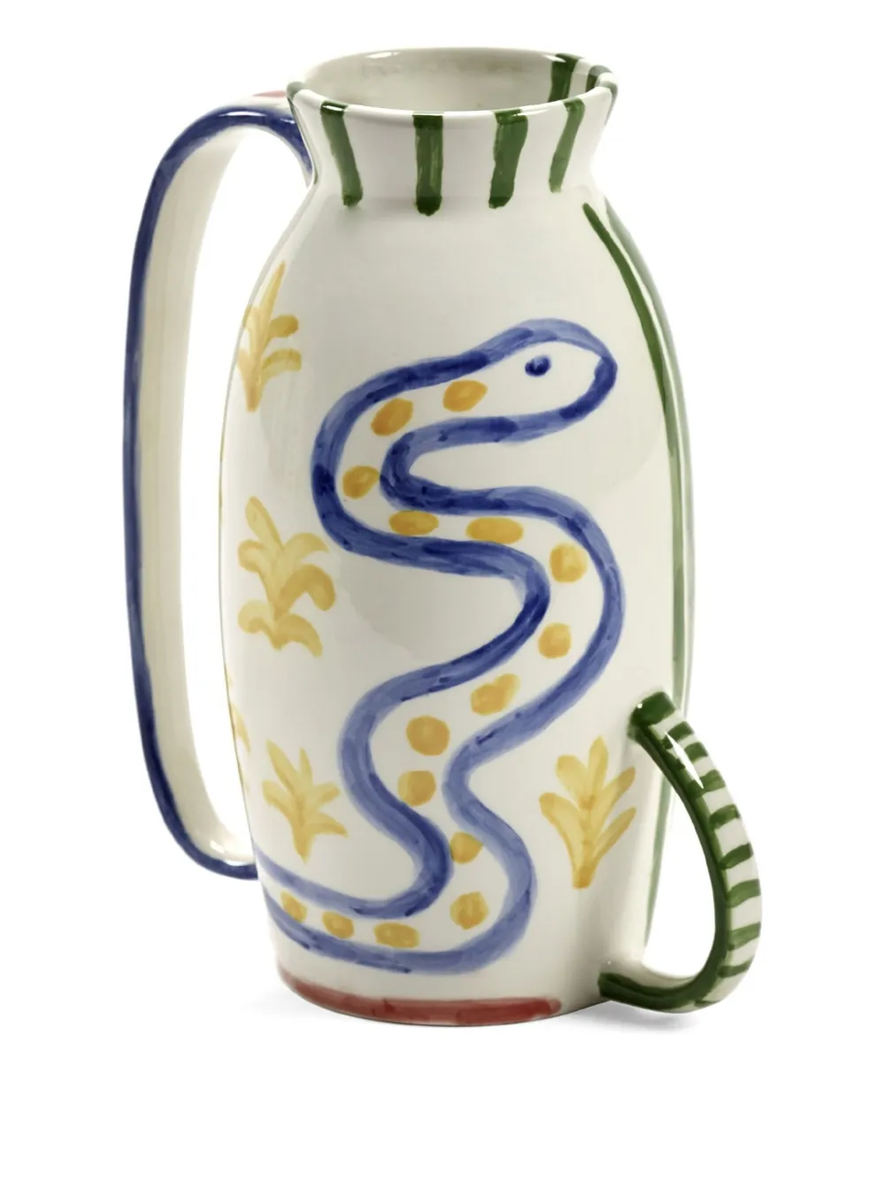 Serax Vaas met slangenprint - Wit