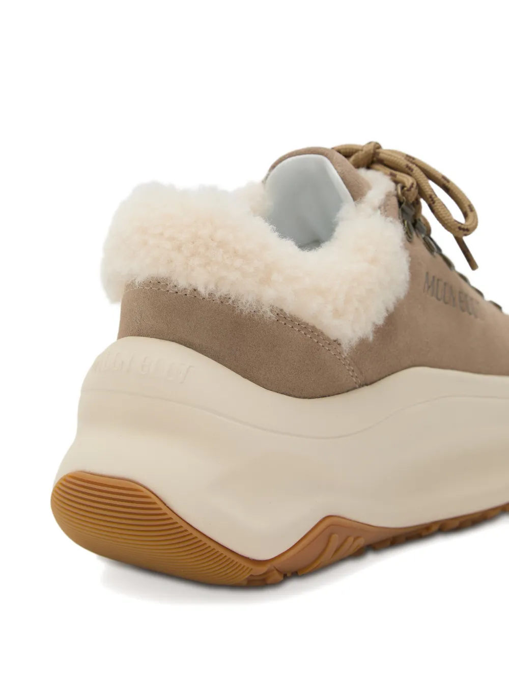 Moon Boot City shearling platform sneakers Neutrals