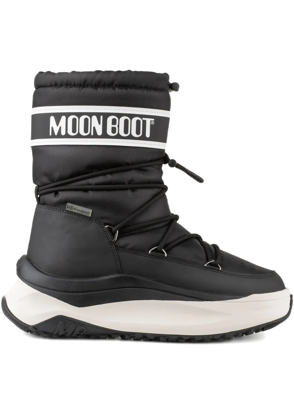 Moon Boot logo-print platform boots Black