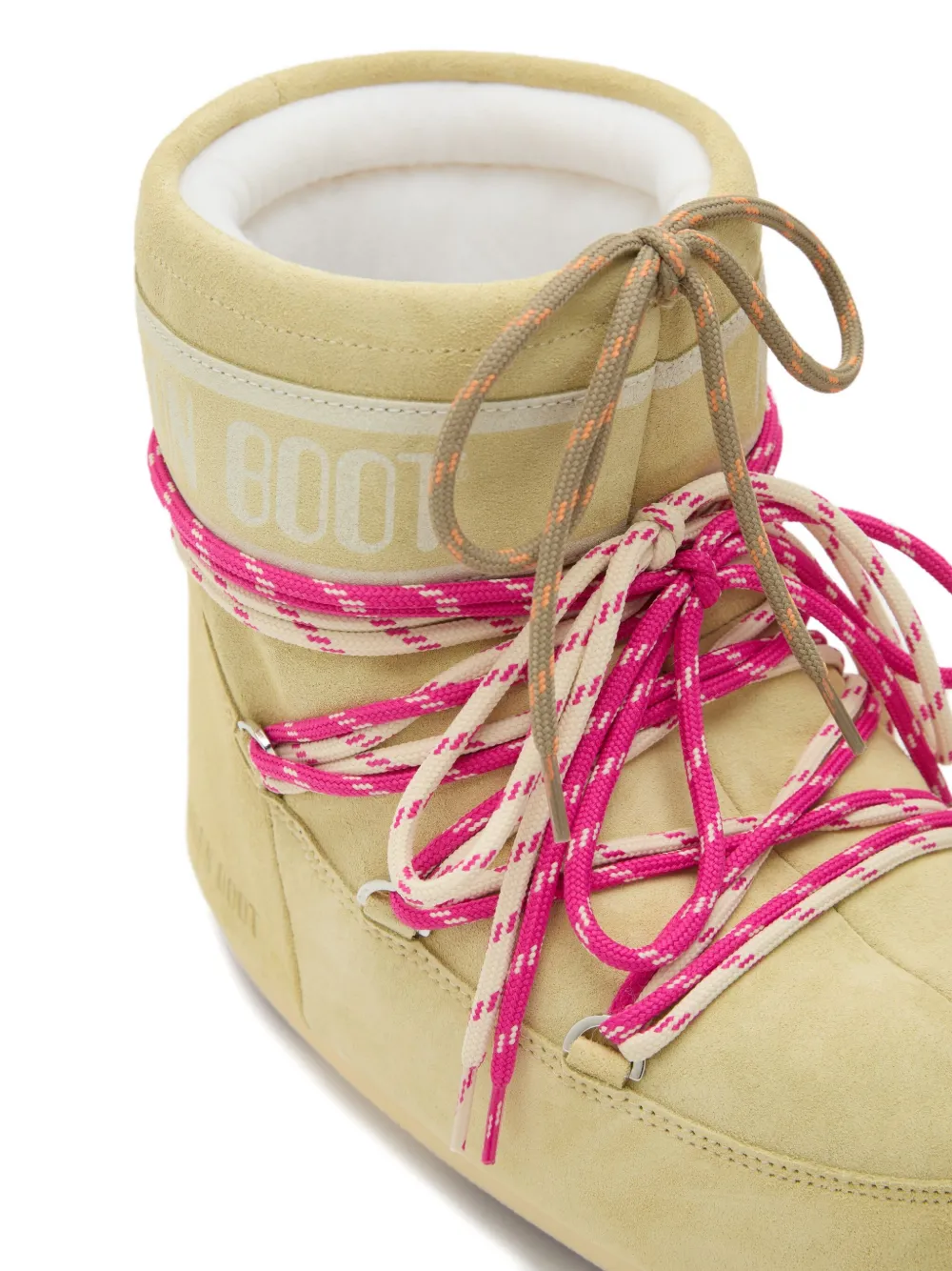 Moon Boot Icon suede lace-up boots Neutrals