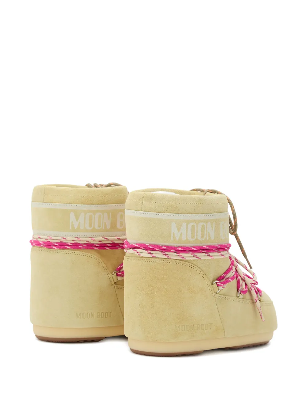 Moon Boot Icon suede lace-up boots Neutrals