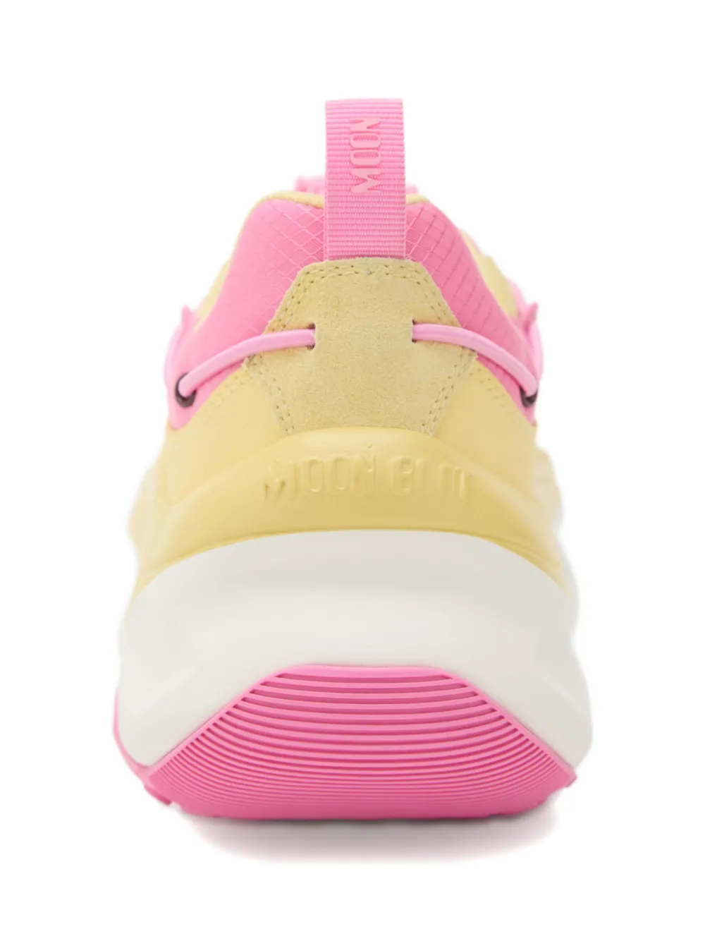Moon Boot Lace-up Chunky Sneakers In Yellow