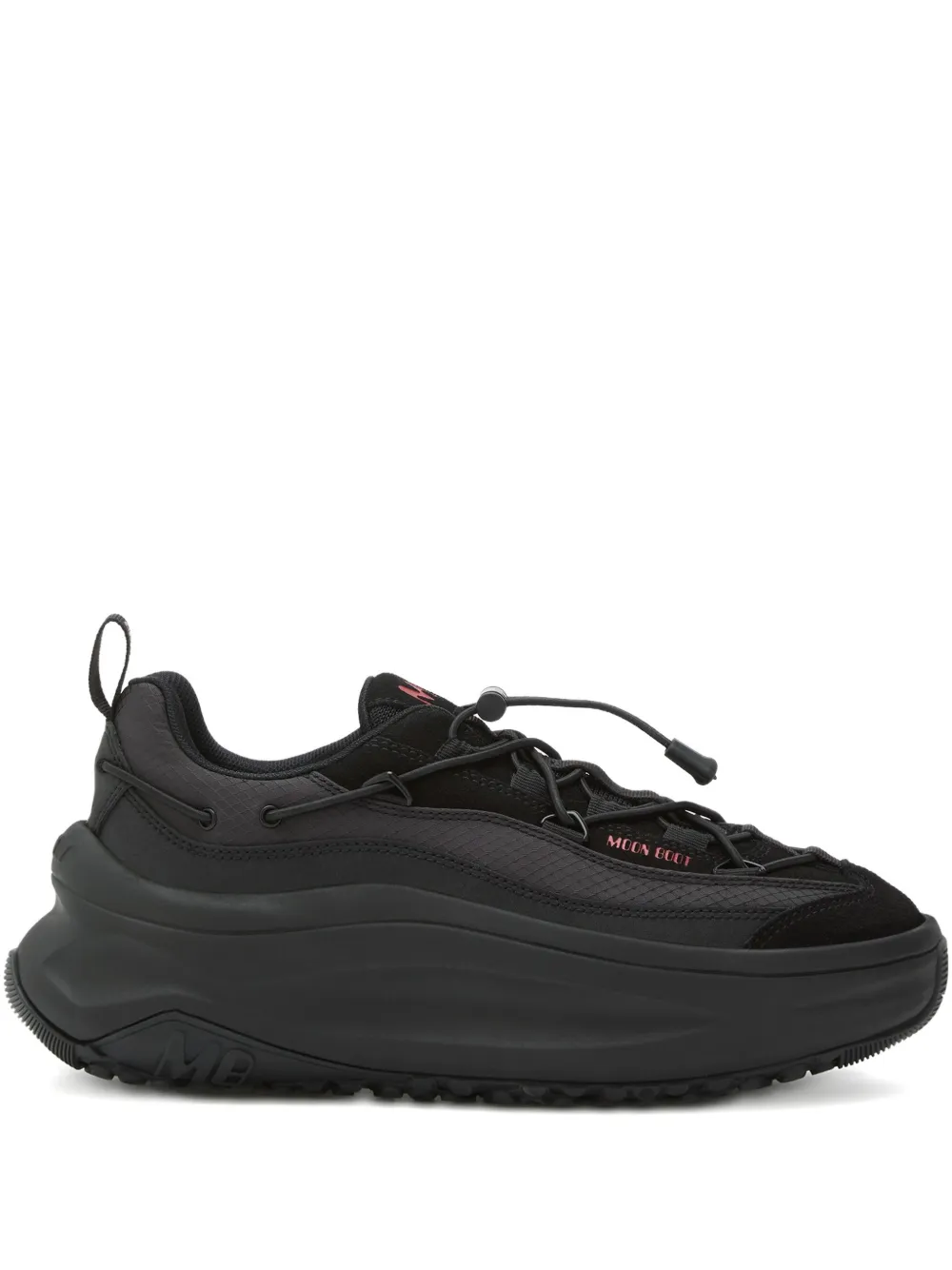Moon Boot lace-up platform sneakers Black