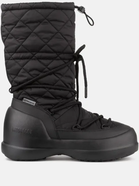 Moon Boot quilted lace-up rain boots