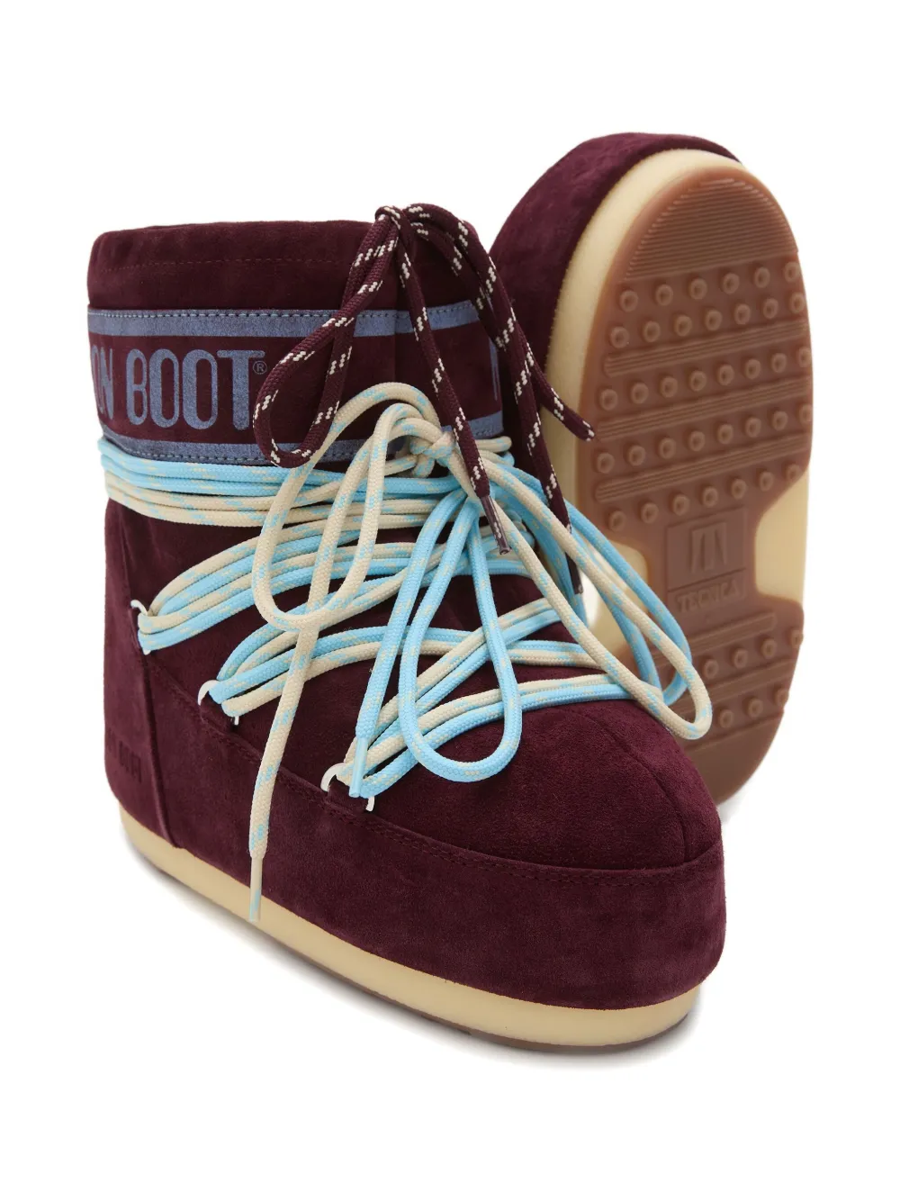 Moon Boot suede boots Red