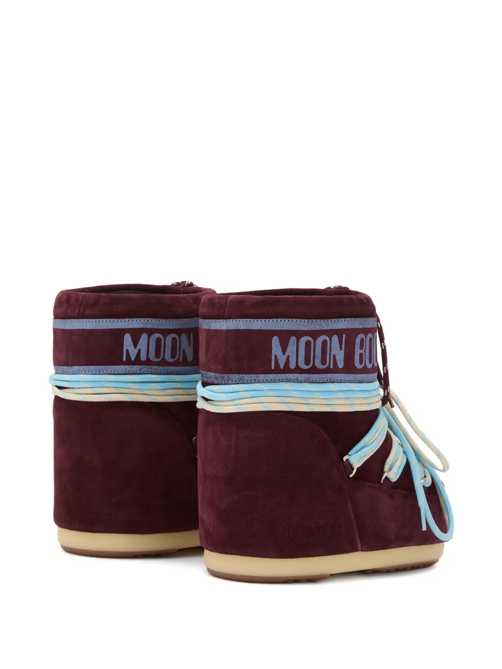 Moon Boot suede boots Red
