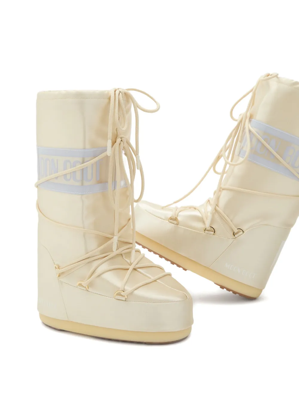 Moon Boot Icon padded lace-up boots Neutrals