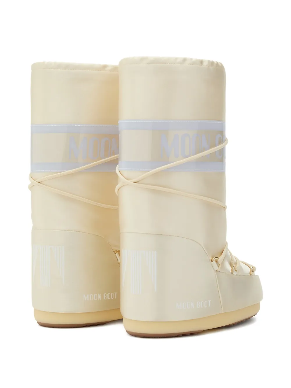 Moon Boot Icon padded lace-up boots Neutrals