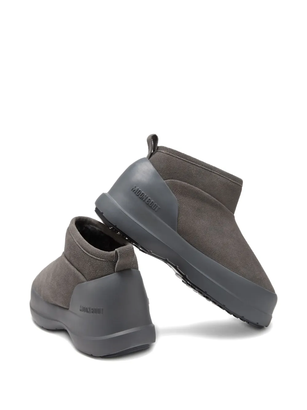 Moon Boot Mezzaluna Rain Boots In Gray
