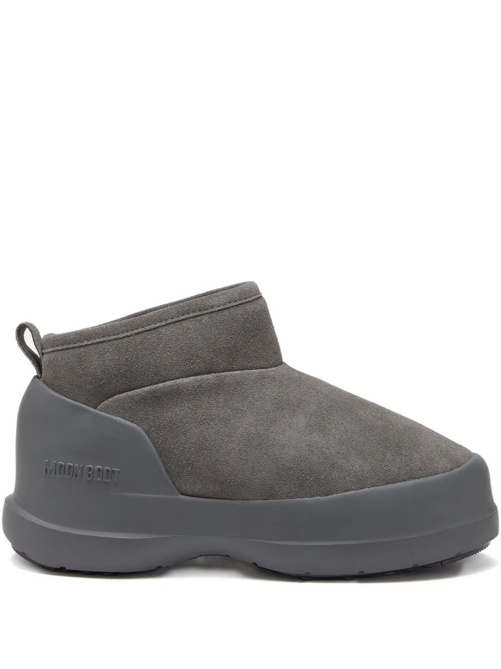 Moon Boot Mezzaluna Rain Boots In Gray