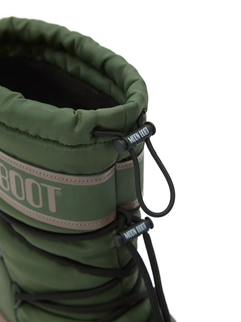 Moon Boot drawstring-fastening rain boots Green
