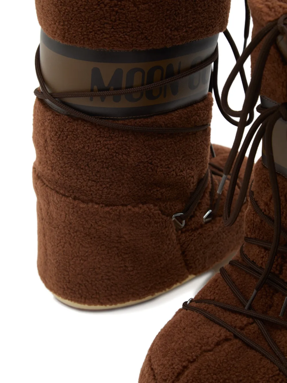 Moon Boot shearling boots Brown