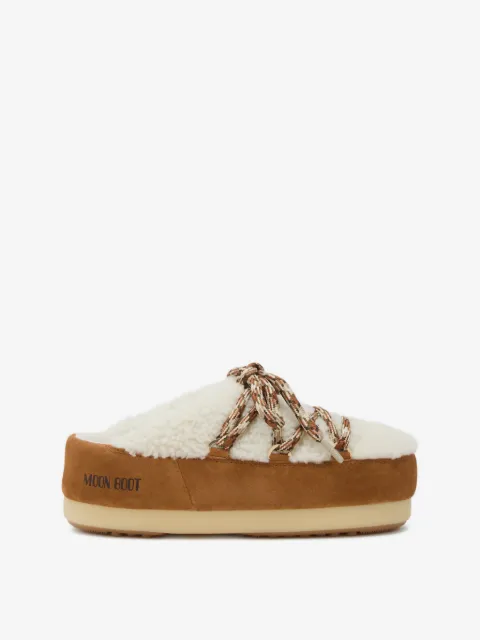 Moon Boot EVX lammy muiltjes met veters