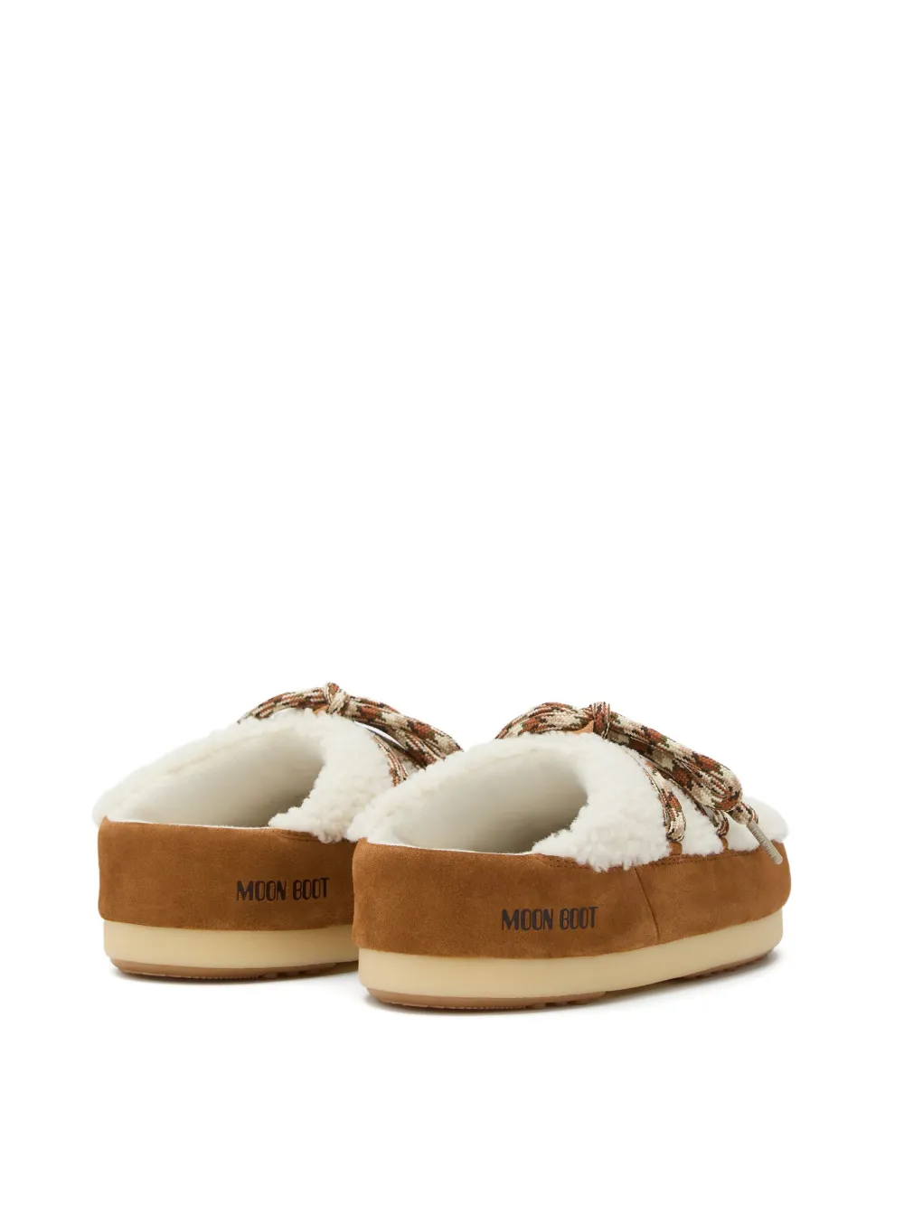 Moon Boot EVX lammy muiltjes met veters Wit