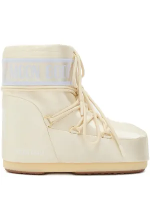 Moon Boot Icon Low フェイクファーブーツ | ホワイト | FARFETCH JP