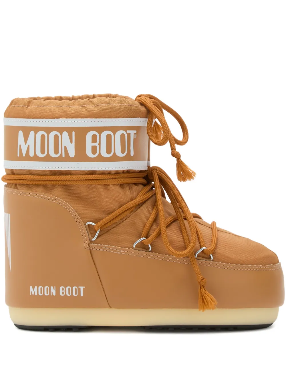 Moon Boot Icon padded logo-band boots Brown