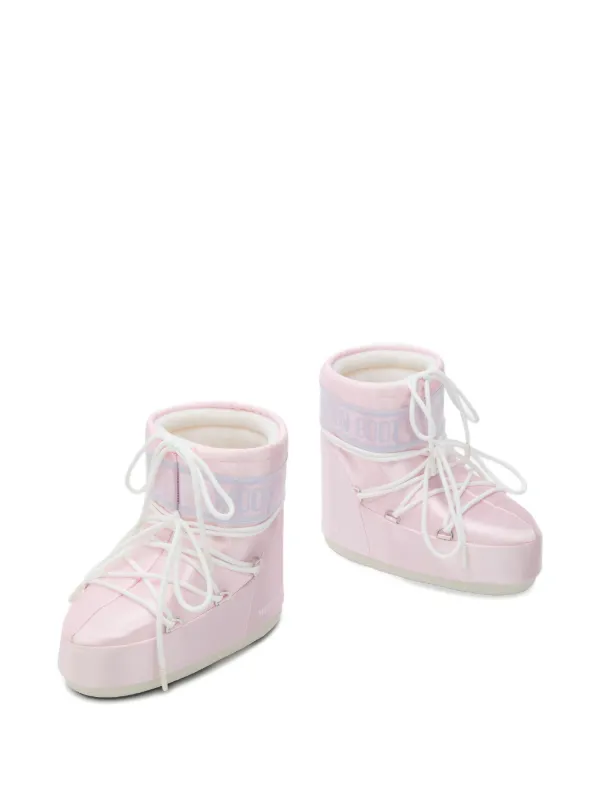 Moon Boot Bota Icon Low Pearly | Rosa | FARFETCH BR