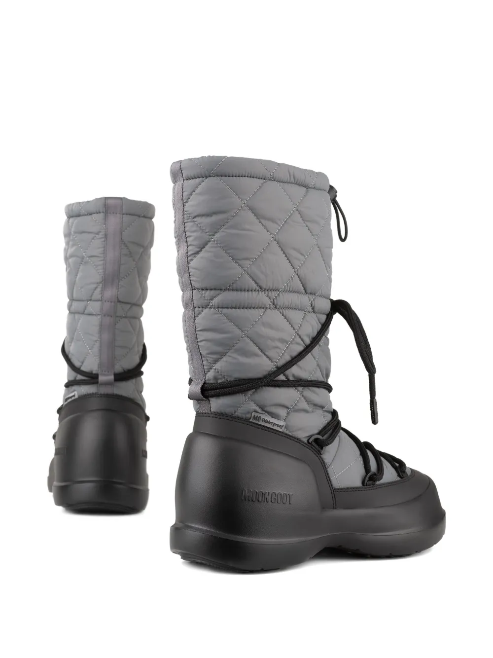 Moon Boot quilted rain boots Grey