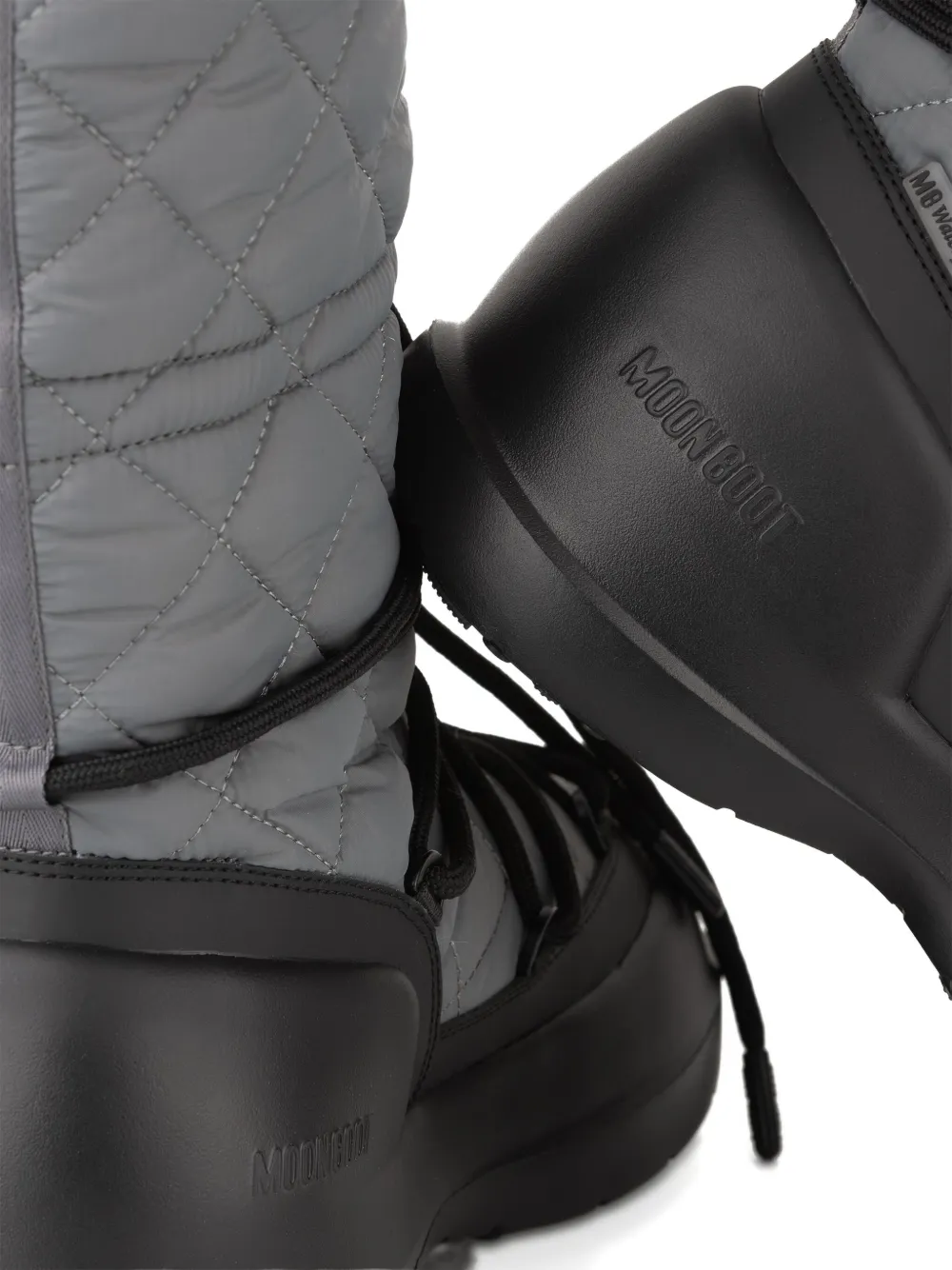 Moon Boot quilted rain boots Grey