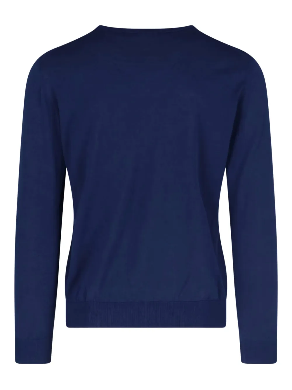 Drumohr V-neck long-sleeve sweater Blauw