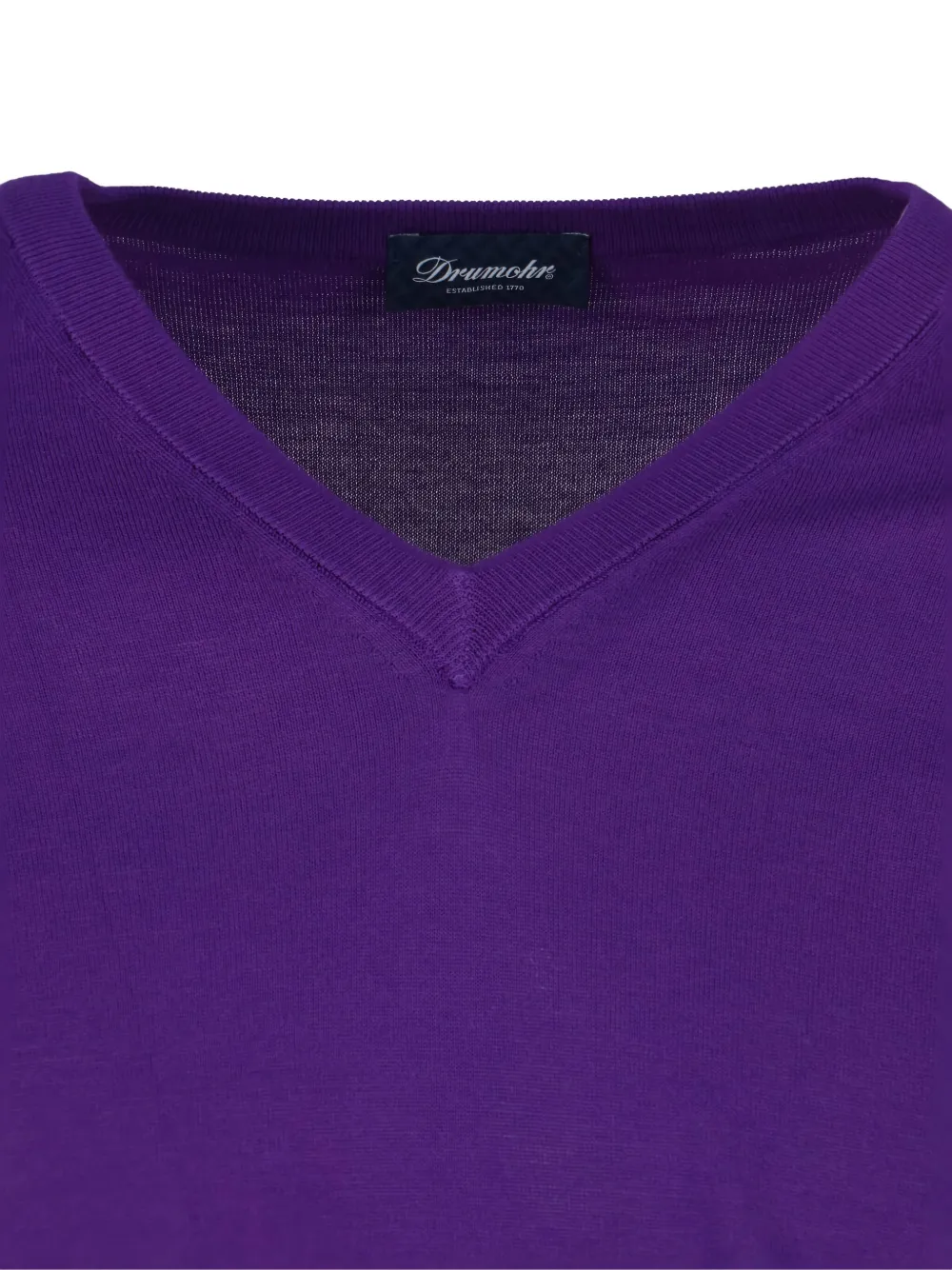 Drumohr v-neck long-sleeve T-shirt Paars