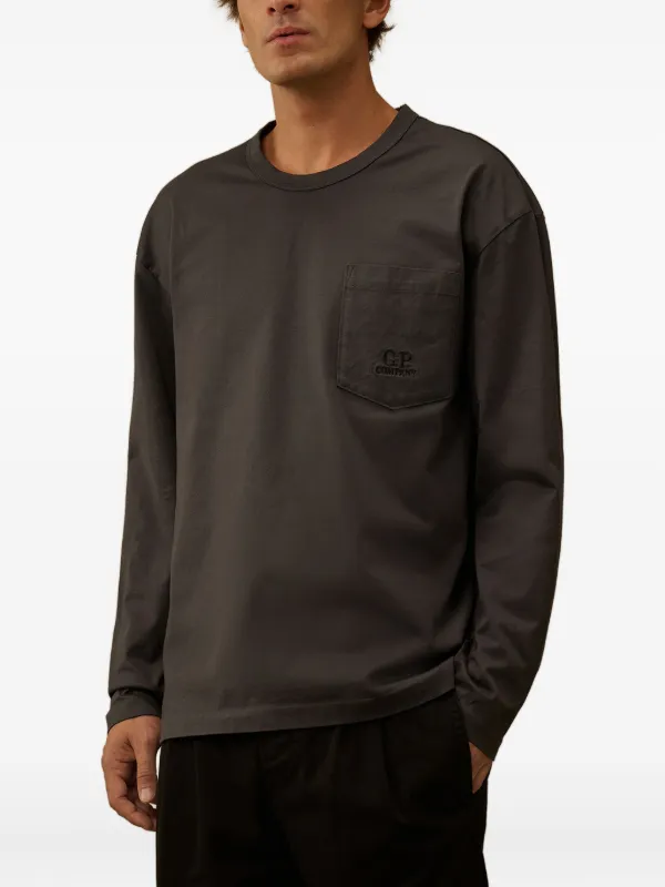 C.P. Company Pocket long-sleeve T-shirt | Grey | FARFETCH ZA