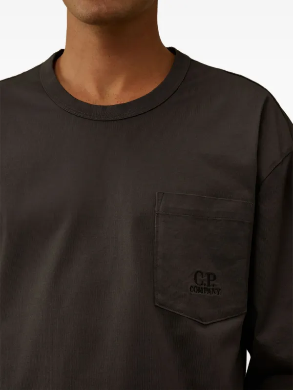 C.P. Company Pocket long-sleeve T-shirt | Grey | FARFETCH ZA
