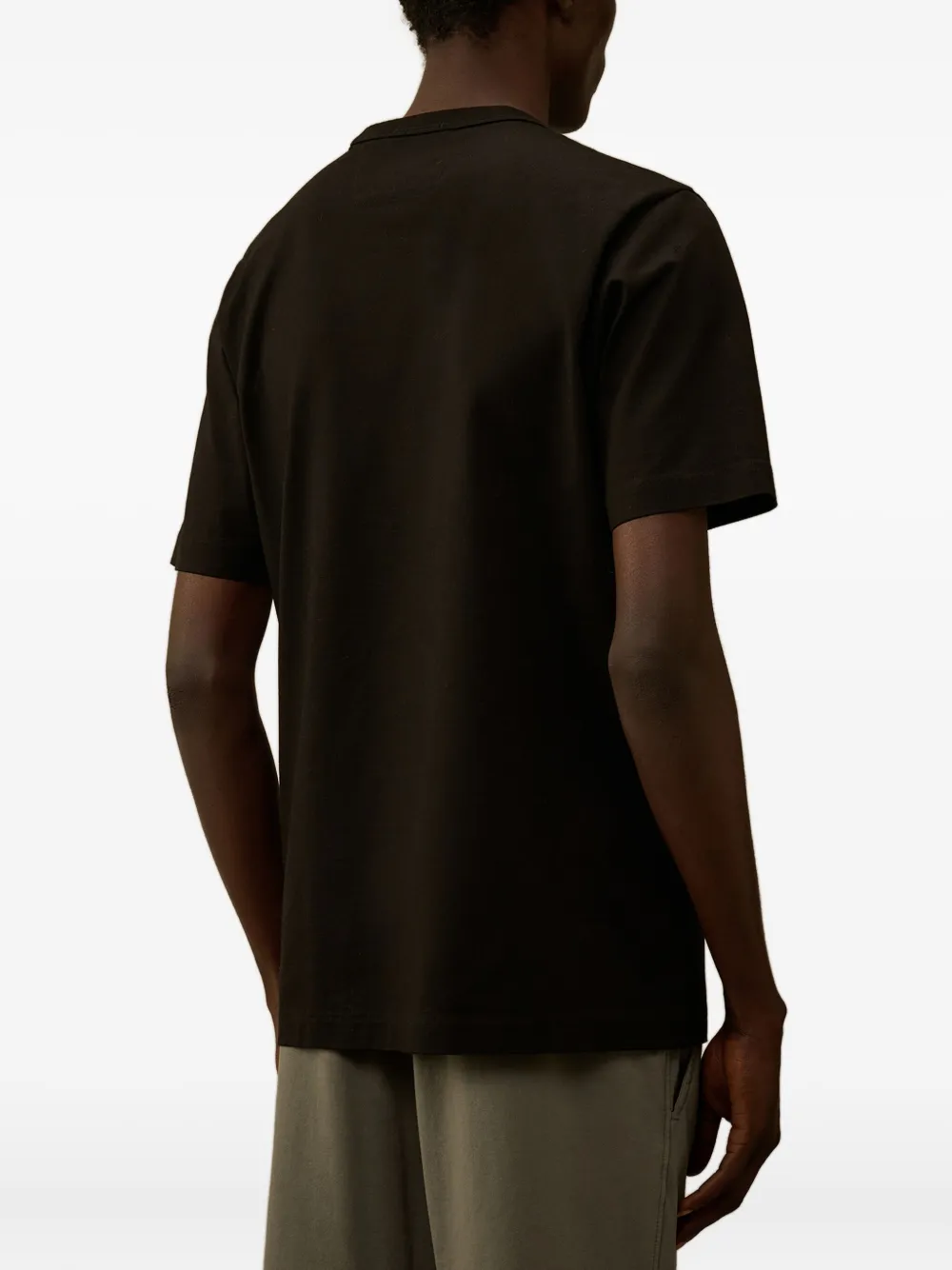 C.P. Company T-shirt met grafische print en ronde hals Zwart