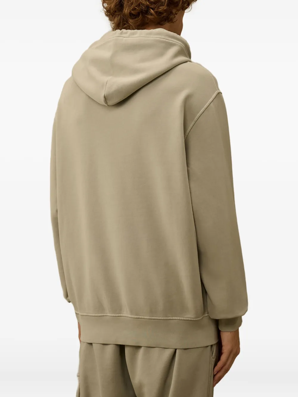 C.P. Company Hoodie met Lens-detail Beige