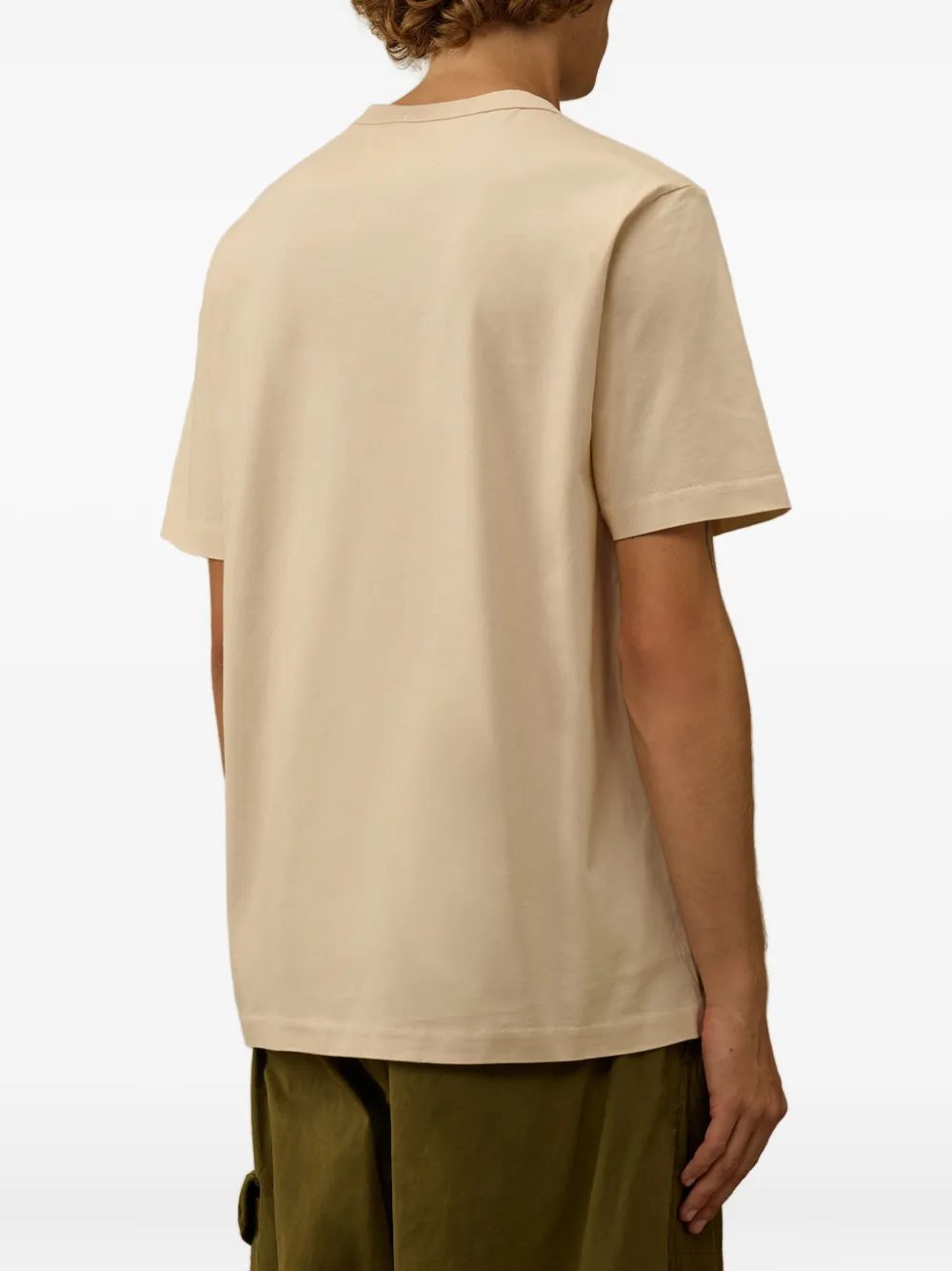 C.P. Company logo-embroidered T-shirt Beige