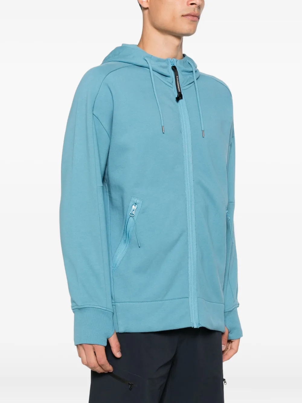 C.P. Company Hoodie met rits Blauw