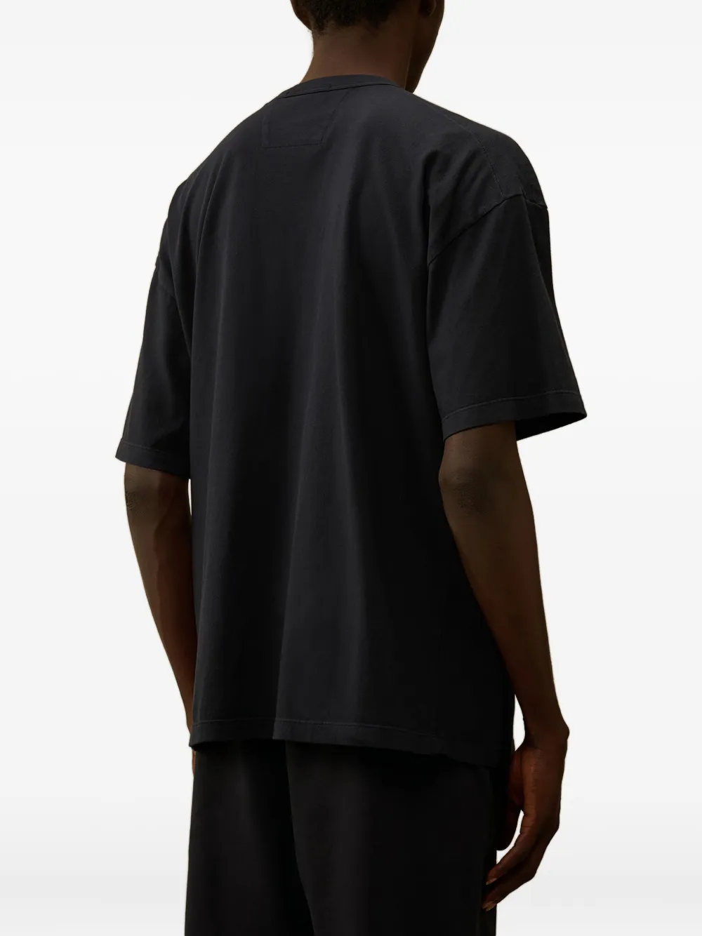 C.P. Company T-shirt met geborduurde zak Blauw